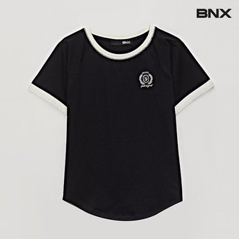 BNX 와펜 자수 나그랑 배색 반팔 티셔츠 (BW2TS031L0)