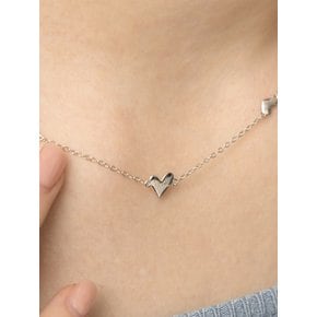 Silver Triple Heart Necklace