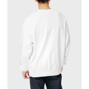 프렌치 테리 릴렉스드 스몰 자수 로고 크루넥 White 스웨트 스웻셔...