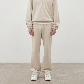 [정상가148,000원] 코튼 라인 스웨트 팬츠 베이지