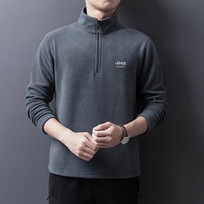 JEEPSPIRIT 지프스피릿 남성 반집업 후리스 폴리스 캐주얼 스탠드 칼라 자켓 22106Y