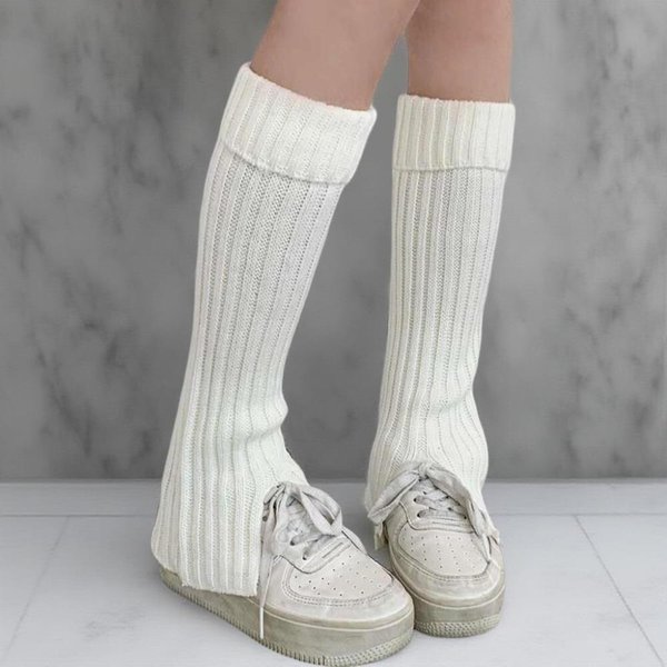 [옷자락] 여성 발레리나 스타일 앞절개 겨울 발목토시 레그워머