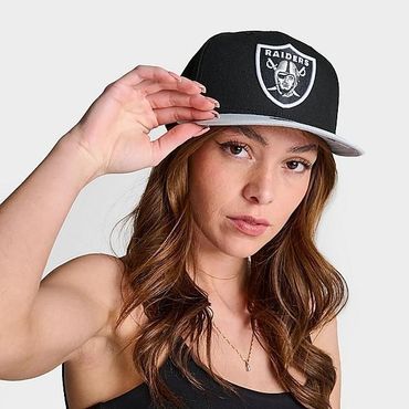 뉴에라 라스베가스 레이더스 NFL 9FIFTY 스냅백 모자 햇 - 검 블랙 그레이 11872959 010