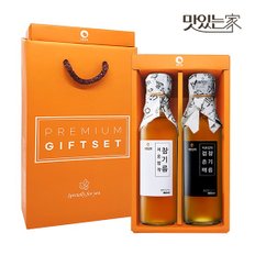 50년전통 대현상회 저온압착 참기름 검은깨참기름 180ml 선물세트 (선물케이스포장)