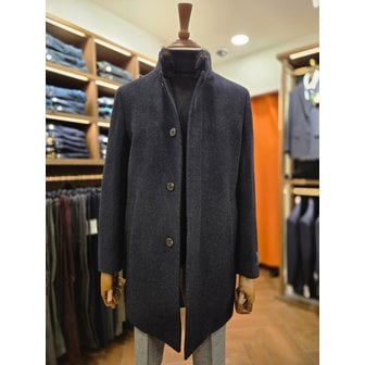 브렌우드 [여주점] 코오롱 브렌우드 남성 칼라 FUR 울 캐시미어 블렌디드 코트 BRCBW25641NYX