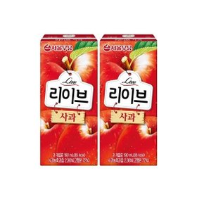 리이브 사과190ml24입 (유통기한:6개월)