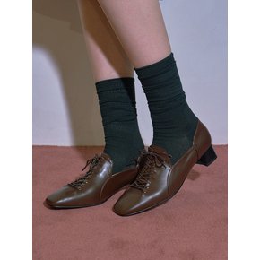 마렌 스퀘어토 레이스업 힐 4cm (CW0112DBR)