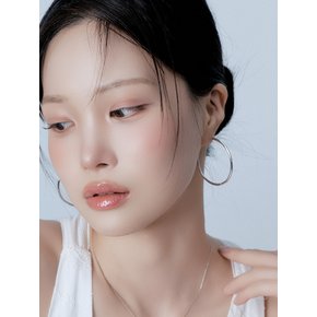 빅 슬림 원터치 링 귀걸이