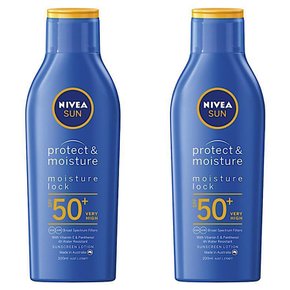 니베아썬 모이스쳐라이징 썬로션 Nivea Sun SPF 50 200ml 2개