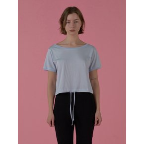 Silky Cotton Top - Ice Blue