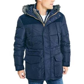 5093410 Nautica Mens Winter Lightweight Parka Coat