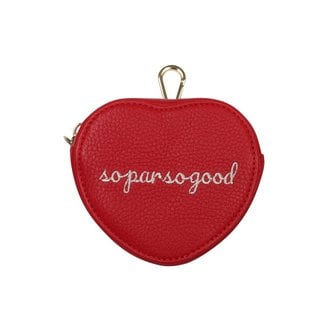 플레이부 HEART SHAPED REAL LEATHER BALL POUCH