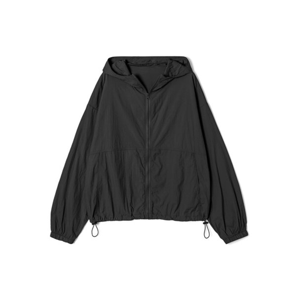 남성 경량 후드 윈드브레이커 (BLACK) (HB8UJ05)