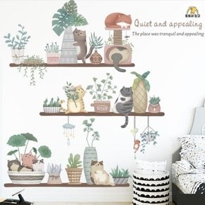 소품 셀프 창문 프레임 벽 고양이 모양 홈데코 꾸미기 DIY 방
