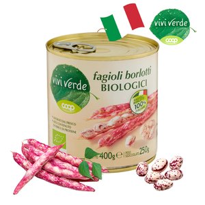  COOP 비비베르데 이탈리아 유기농 볼로티콩(흰강낭콩) 400g 무첨가물 Non GMO
