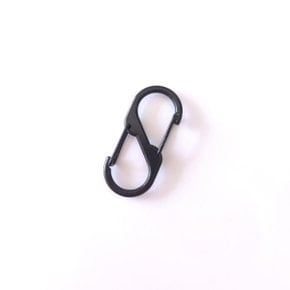 양방향 S형 카라비너 블랙3cm 캠핑 등산 분실방지 키링