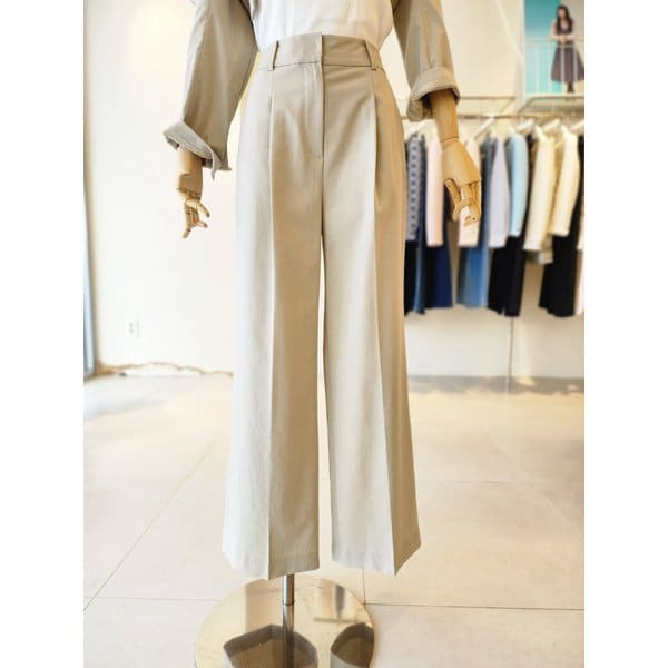 [여주점] [JJ 지고트] 여성 하이 웨이스트 원턱 와이드 팬츠 GR4A0SLR61