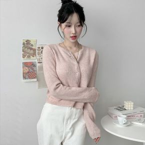 프릴 레이스 여름니트 시스루 가디건 ou 4130c_P392698087