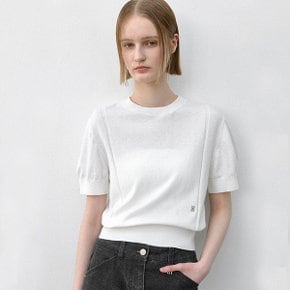 [25 SPRING](택가:65,000원)에센셜 울 다프넬 하프 슬리브 니트(T-7020)