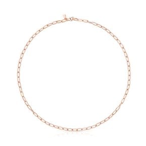 [SSG 단독]TOUS Chain oval choker in rose vermeil silver/목걸이/011902630