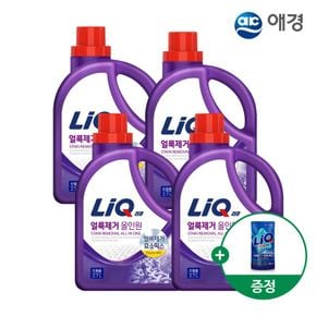 얼룩제거 올인원 액체세제 용기 2.7L X 4개+겸용300g 제공 (일반/드럼 택1)..