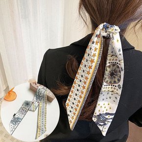 머플러 목도리 겨울 보온 실크 쁘띠스카프 롱타이 리본 가방 끈 봄 가을