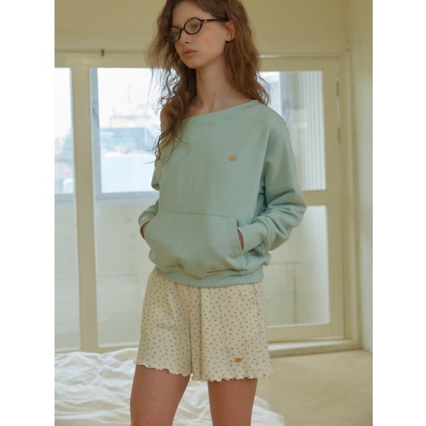 ANC FLORAL WAFFLE SHORTS_IVORY