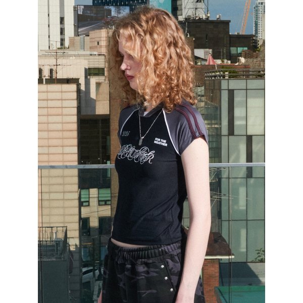 Lettering Uniform T-shirt (Black)