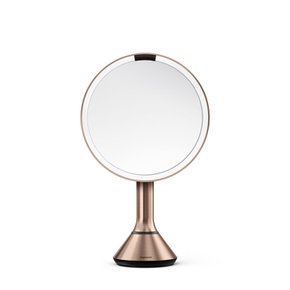 [SIMPLEHUMAN Sensor Mirror Round] 심플휴먼 센서 미러 라운드 탁상용 휴대용 LED 거울 5x Gold