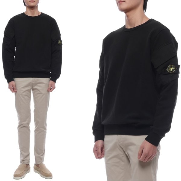 [부산점] 25FW 남성 와펜 패치 포켓 맨투맨 (K2S156100008 S0A20 V0029 25F)