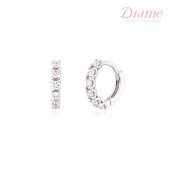 DIAME 데이지 카리나 18K 골드 랩그로운 다이아몬드 귀걸이 FGDE1178WLAB