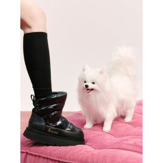 마르디 메크르디 레폼프 HIVER PADDING OBLIQUE BOOTS_BLACK