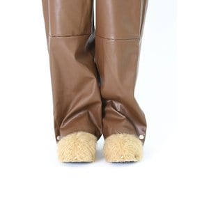 Shearling Clog Mule brown