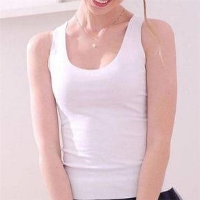 여성 쿨링 민소매 여성 쿨링 나시 베이직 탱크탑 심플 이너 기본 여