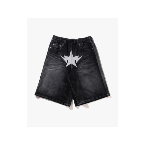 데님 숏팬츠 001SPL301319MBLK BLACK DOM