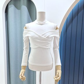 오프숄더 골지 나시티셔츠 색상 택 1 SF04TS500