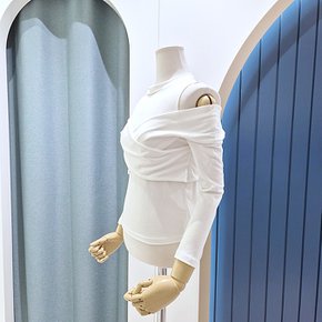 오프숄더 골지 나시티셔츠 색상 택 1 SF04TS500