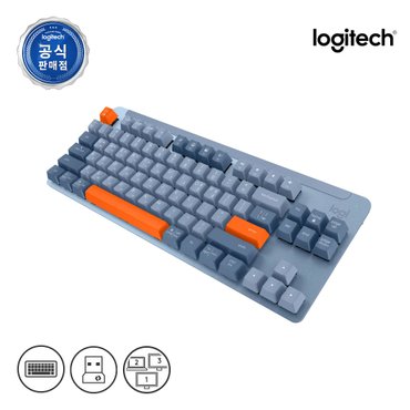 Logitech [로지텍 코리아]로지텍 무선 기계식 키보드 시그니처 K855 TKL [TCC적축/무선][블루그레이]