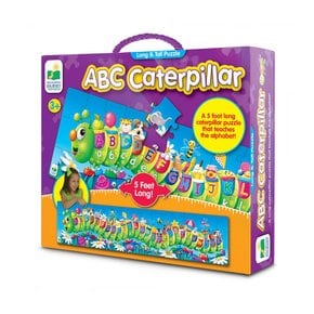롱앤톨퍼즐-애벌레  초등 어린이 5세 6세 7세 8세 영어 알파벳 놀이 카드 키재기 게임