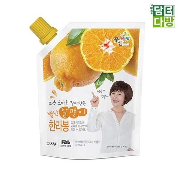확대된 대표 꽃샘 별난알맹이 한라봉 파우치 500g X4