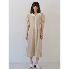 YVVONE BUTTON MIDI DRESS