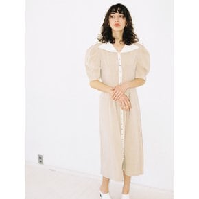 YVVONE BUTTON MIDI DRESS