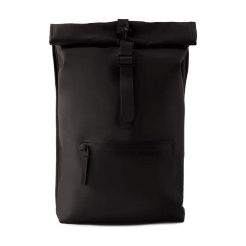 [해외배송] 25 S/S 레인스 ROLLTOP 럭색 백팩 RAINS 신세틱 블랙 13320-01 B0731492655