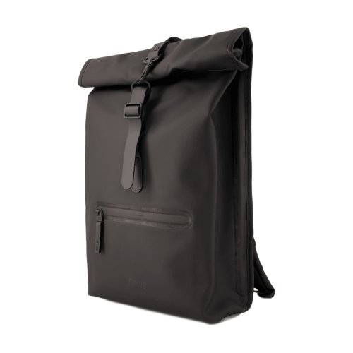 [해외배송] 25 S/S 레인스 ROLLTOP 럭색 백팩 RAINS 신세틱 블랙 13320-01 B0731492655