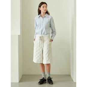 Cloud Quilting Bermuda Pants (Cream)