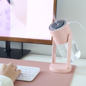 스윙미스트 미니가습기 무소음 세척편한 600ML 책상 사무실 탁상용 소형 아기방 여행용 차량