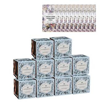 더 청담 살롱코드 케라틴 헤어 컬러 새치 커버 홈쇼핑 염색약 10개+샘플 10개