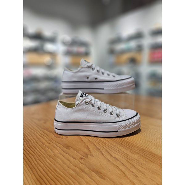 [부산점] 공용 척테일러 올스타 리프트 캔버스 화이트 로우 캔버스화  560251C