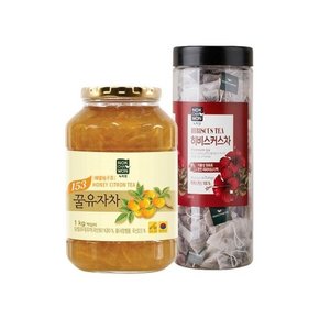 꿀유자차 1kg + 히비스커스 60T