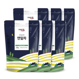 차예마을 국내산 무농약 연잎차 25g x 6팩..